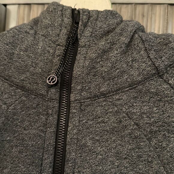 Lululemon Zippered Hoodie Sweatshirt grey size 8 - Picture 7 of 11
